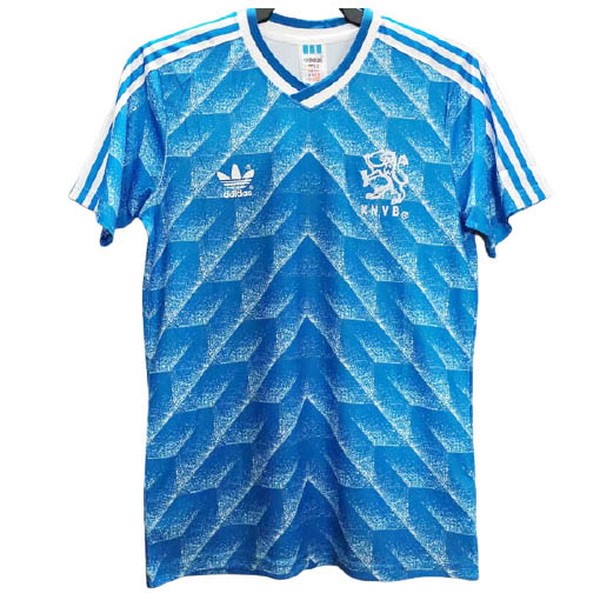 Tailandia Camiseta Países Bajos Replica Segunda Ropa Retro 1988 Azul